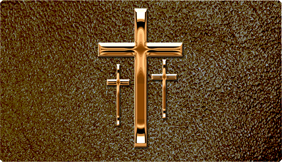 DNSEMP-C-517-CP-SH-BR Empire Corner Copper 3 Crosses Shim Brown